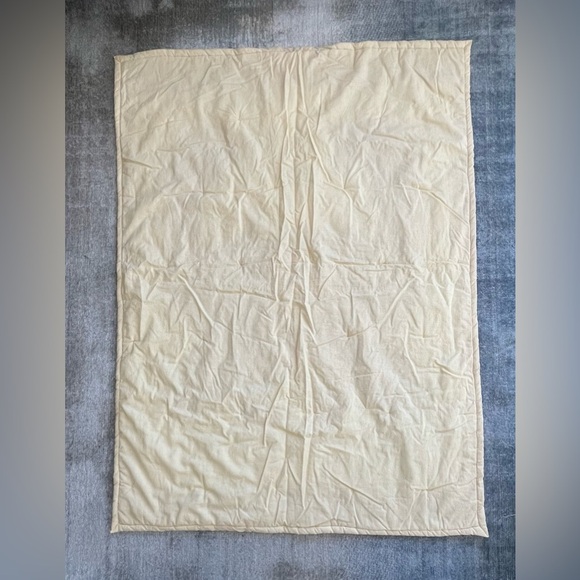 Crab Quilt Handmade Yellow Red Baby Blanket Nautical Ocean Nursery Kids Room - Picture 3 of 7